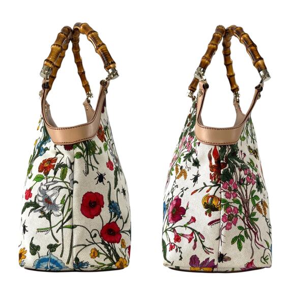 Gucci Flora Bamboo Handbag - Picture 3 of 7